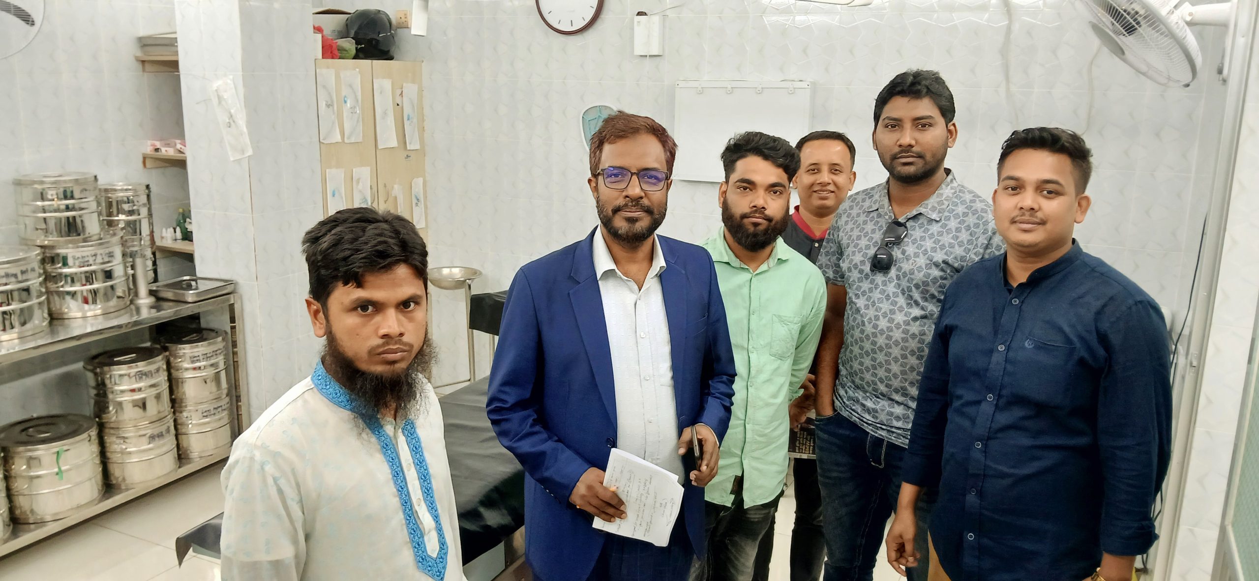 চাঁদপুর মাদকদ্রব্য নিয়ন্ত্রণ অধিদপ্তরের হাসপাতাল ক্লিনিকে পরিদর্শন
