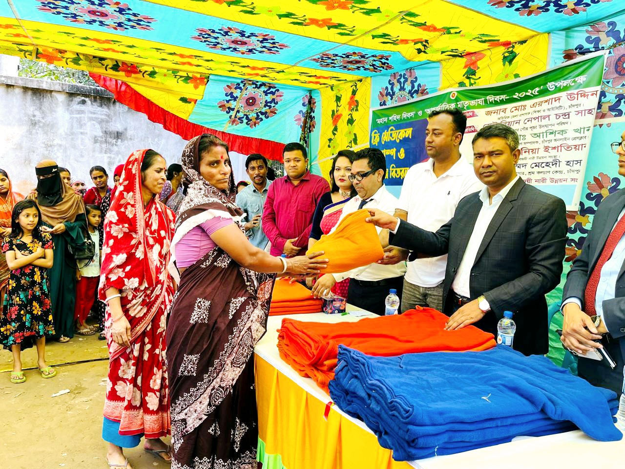 বিজয়ীর উদ্যোগে আন্তর্জাতিক মাতৃভাষা দিবস উপলক্ষে ফ্রি মেডিকেল ক্যাম্প ও শীতবস্ত্র বিতরণ